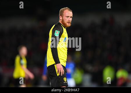 Liam Boyce (27) von Burton Albion während des Carabao Cup Fourth Round Matches zwischen Burton Albion und Leicester City im Pirelli Stadium, Burton Upon Trent am Dienstag, den 29.. Oktober 2019. (Foto von Jon Hobley/MI News/NurPhoto) Stockfoto