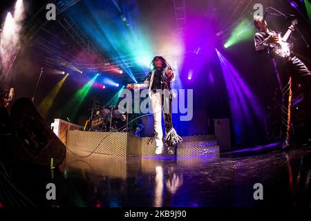 Die britische Glam-Rock-Band The Struts treten am 29. Oktober 2019 live bei Fabrique in Mailand auf. (Foto von Roberto Finizio/NurPhoto) Stockfoto