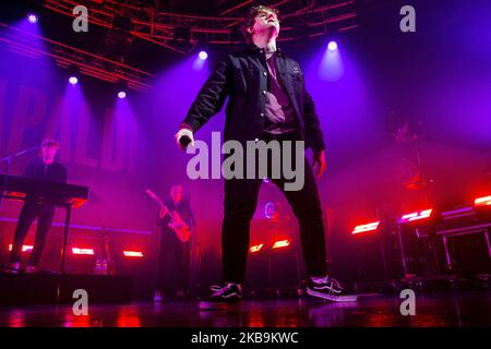 Der schottische Sänger und Songwriter Lewis Capaldi tritt am 30. Oktober 2019 live bei Fabrique in Mailand auf. (Foto von Roberto Finizio/NurPhoto) Stockfoto