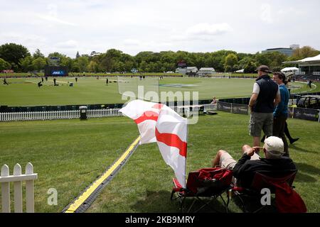 Ein allgemeiner Blick vor dem ersten internationalen Cricket-Spiel T20 zwischen England und Neuseeland im Hagley Oval in Christchurch, Neuseeland am 01. November 2019. (Foto von Sanka Vidanagama/NurPhoto) Stockfoto