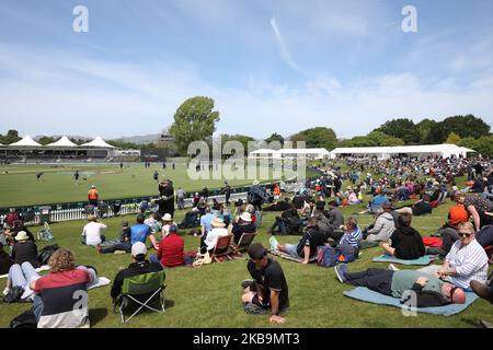 Ein allgemeiner Blick vor dem ersten internationalen Cricket-Spiel T20 zwischen England und Neuseeland im Hagley Oval in Christchurch, Neuseeland am 01. November 2019. (Foto von Sanka Vidanagama/NurPhoto) Stockfoto