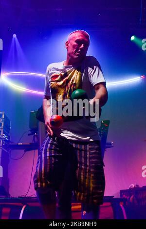 Die britische Rockband Happy Mondays spielt live im Roundhouse, am 31. Oktober 2019 in London, England. (Foto von Alberto Pezzali/NurPhoto) Stockfoto