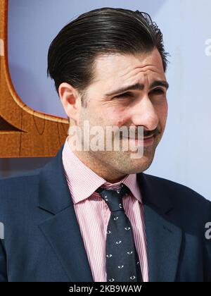 WESTWOOD, LOS ANGELES, KALIFORNIEN, USA - 02. NOVEMBER: Jason Schwartzman kommt zur Los Angeles-Premiere von Netflix's 'Klaus', die am 2. November 2019 im Regency Village Theatre in Westwood, Los Angeles, Kalifornien, USA, stattfand. (Foto von Image Press Agency/NurPhoto) Stockfoto