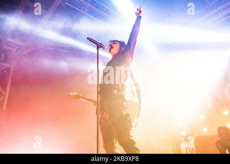 Der englische Sänger, Songwriter und Musiker Yungblud, richtiger Name Dominic Richard Harrison, tritt am 02. November 2019 in Mailand, Italien, live bei Fabrique auf. (Foto von Mairo Cinquetti/NurPhoto) Stockfoto