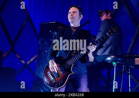 Byron Isaacs von den Lumineers tritt am 04. November 2019 in Mailand, Italien, live auf Alcatraz auf. (Foto von Mairo Cinquetti/NurPhoto) Stockfoto