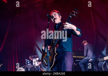 Byron Isaacs von den Lumineers tritt am 04. November 2019 in Mailand, Italien, live auf Alcatraz auf. (Foto von Mairo Cinquetti/NurPhoto) Stockfoto