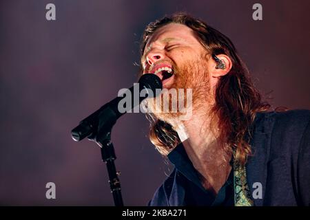 Wesley Schultz von den Lumineers tritt am 04. November 2019 in Mailand, Italien, live im Alcatraz auf. (Foto von Mairo Cinquetti/NurPhoto) Stockfoto