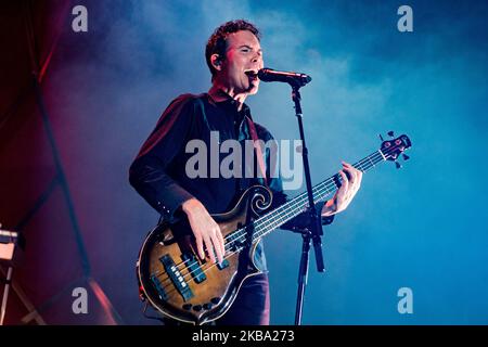 Byron Isaacs von den Lumineers tritt am 04. November 2019 in Mailand, Italien, live auf Alcatraz auf. (Foto von Mairo Cinquetti/NurPhoto) Stockfoto