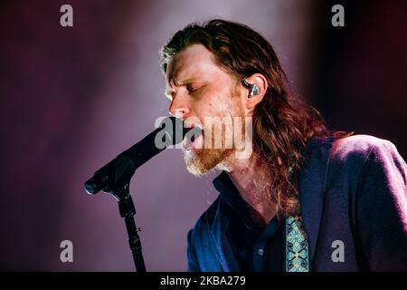 Wesley Schultz von den Lumineers tritt am 04. November 2019 in Mailand, Italien, live im Alcatraz auf. (Foto von Mairo Cinquetti/NurPhoto) Stockfoto