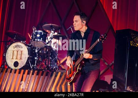Byron Isaacs von den Lumineers tritt am 04. November 2019 in Mailand, Italien, live auf Alcatraz auf. (Foto von Mairo Cinquetti/NurPhoto) Stockfoto