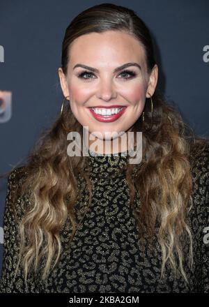 LOS ANGELES, KALIFORNIEN, USA - 03. NOVEMBER: Hannah Brown kommt bei der ABC-Party „Dancing with the Stars“ der Saison 28 mit den sechs besten Finalisten an, die am 4. November 2019 in Los Angeles, Kalifornien, USA, im Dominique Ansel im The Grove stattfand. (Foto von Xavier Collin/Image Press Agency/NurPhoto) Stockfoto