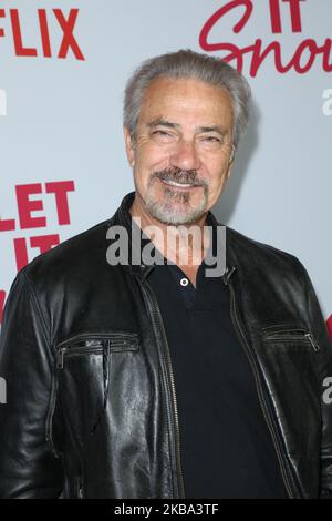 LOS ANGELES, KALIFORNIEN, USA - 04. NOVEMBER: Victor Rows kommt bei der Los Angeles Premiere von Netflix's "Let IT Snow" an, die am 4. November 2019 in Los Angeles, Kalifornien, USA, in den Pacific Theatres at the Grove stattfand. (Foto von Image Press Agency/NurPhoto) Stockfoto