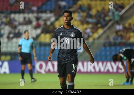 Efrain Alvarez aus Mexiko während des FIFA U-17 World Cup Brazil 2019 Gruppe F-Spiels zwischen Mexiko und den Salomonen im Estadio Kleber Andrade am 03. November 2019 in Vitoria, Brasilien. (Foto von Gilson Borba/NurPhoto) Stockfoto