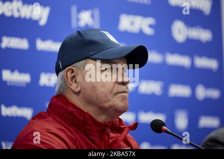 Javier Aguirre während seiner offiziellen Präsentation als neuer Manager von CD Leganes bei Instalacion Deportiva Butarque in Leganes, Spanien. 05. November 2019. (Foto von A. Ware/NurPhoto) Stockfoto