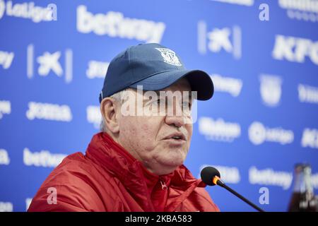 Javier Aguirre während seiner offiziellen Präsentation als neuer Manager von CD Leganes bei Instalacion Deportiva Butarque in Leganes, Spanien. 05. November 2019. (Foto von A. Ware/NurPhoto) Stockfoto