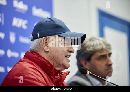 Javier Aguirre während seiner offiziellen Präsentation als neuer Manager von CD Leganes bei Instalacion Deportiva Butarque in Leganes, Spanien. 05. November 2019. (Foto von A. Ware/NurPhoto) Stockfoto