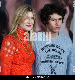 WEST HOLLYWOOD, LOS ANGELES, KALIFORNIEN, USA - 05. NOVEMBER: Laura dern und Ellery Harper kommen zur Los Angeles-Premiere von Netflix's 'Marriage Story', die am 5. November 2019 im Directors Guild of America Theatre in West Hollywood, Los Angeles, Kalifornien, USA, stattfand. (Foto von Xavier Collin/Image Press Agency/NurPhoto) Stockfoto