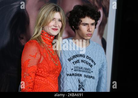 WEST HOLLYWOOD, LOS ANGELES, KALIFORNIEN, USA - 05. NOVEMBER: Laura dern und Ellery Harper kommen zur Los Angeles-Premiere von Netflix's 'Marriage Story', die am 5. November 2019 im Directors Guild of America Theatre in West Hollywood, Los Angeles, Kalifornien, USA, stattfand. (Foto von Xavier Collin/Image Press Agency/NurPhoto) Stockfoto