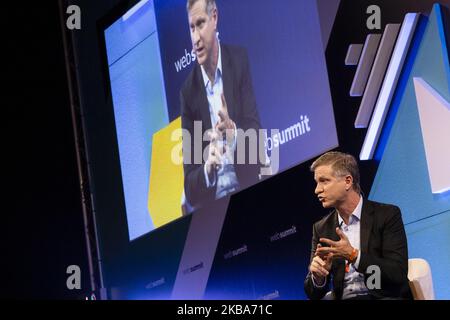 Jay Sullivan (Facebook) spricht am dritten Tag des Web Summit 2019 in Lissabon, Portugal, am 6. November 2019 (Foto: Rita Franca/NurPhoto) Stockfoto