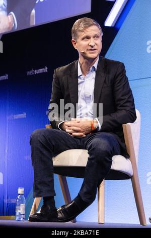 Jay Sullivan (Facebook) spricht am dritten Tag des Web Summit 2019 in Lissabon, Portugal, am 6. November 2019 (Foto: Rita Franca/NurPhoto) Stockfoto