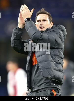 Chelsea-Manager Frank Lampard während der Champion League Group H zwischen Chelsea und Alax im Stanford Bridge Stadium, London, England, am 05. November 2019 (Foto by Action Foto Sport/NurPhoto) Stockfoto