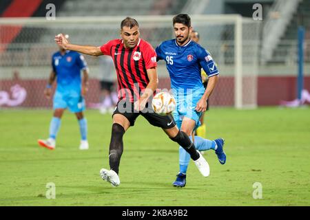 Gabriel Mercado von al Rayyan während ihres Spiels der QNB Stars League gegen Al Shahania im Abdullah bin Khalifa-Stadion in Doha, Katar, am 7. November 2019. (Foto von Simon Holmes/NurPhoto) Stockfoto