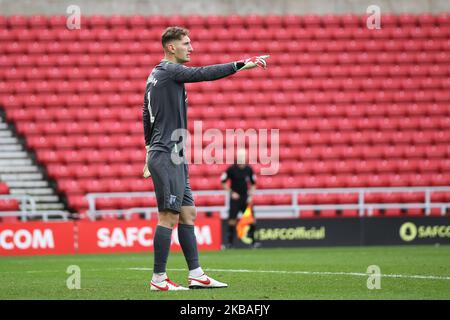 Jack Bonham von Gillingham während des FA Cup-Spiels zwischen Sunderland und Gillingham im Stadium of Light, Sunderland, am Samstag, dem 9.. November 2019. (Foto von Mark Fletcher/MI News/NurPhoto) Stockfoto