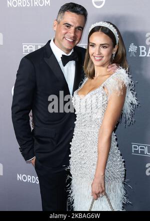 CULVER CITY, LOS ANGELES, KALIFORNIEN, USA - 09. NOVEMBER: Cash Warren und seine Frau/Schauspielerin Jessica Alba kommen zur Gala 2019 Baby2Baby, die am 9. November 2019 um 3Labs Uhr in Culver City, Los Angeles, Kalifornien, USA, stattfindet. (Foto von Xavier Collin/Image Press Agency/NurPhoto) Stockfoto