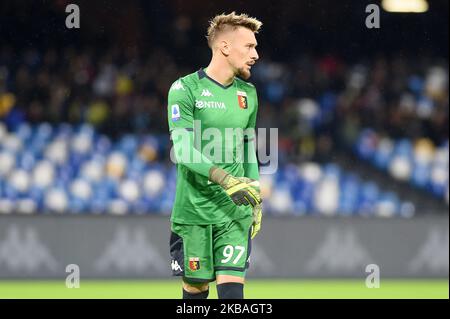 Ionut Andrei Radu von Genua FC während der Serie Ein Spiel zwischen SSC Napoli und Genua FC im Stadio San Paolo Neapel Italien am 9. November 2019. (Foto von Franco Romano/NurPhoto) Stockfoto