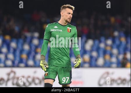 Ionut Andrei Radu von Genua FC während der Serie Ein Spiel zwischen SSC Napoli und Genua FC im Stadio San Paolo Neapel Italien am 9. November 2019. (Foto von Franco Romano/NurPhoto) Stockfoto