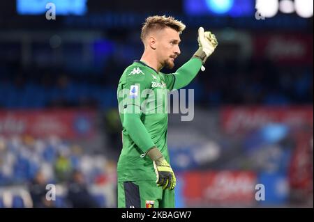 Ionut Andrei Radu von Genua FC während der Serie Ein Spiel zwischen SSC Napoli und Genua FC im Stadio San Paolo Neapel Italien am 9. November 2019. (Foto von Franco Romano/NurPhoto) Stockfoto