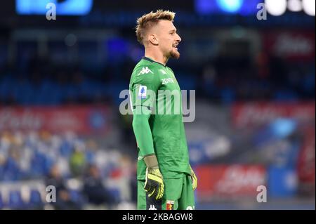 Ionut Andrei Radu von Genua FC während der Serie Ein Spiel zwischen SSC Napoli und Genua FC im Stadio San Paolo Neapel Italien am 9. November 2019. (Foto von Franco Romano/NurPhoto) Stockfoto