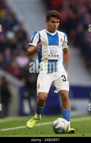 Victor Gomez von Espanyol in Aktion während des Liga-Spiels zwischen Club Atletico de Madrid und RCD Espanyol am 10. November 2019 in Wanda Metropolitano in Madrid, Spanien. (Foto von Jose Breton/Pics Action/NurPhoto) Stockfoto