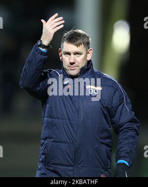 Dave Challinor auf der Touchline während des FA Cup-Spiels zwischen Yeovil Town und Hartlepool United im Huish Park, Yeovil am Dienstag, den 12.. November 2019. (Foto von MI News/NurPhoto) Stockfoto