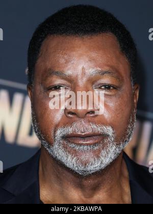 HOLLYWOOD, LOS ANGELES, KALIFORNIEN, USA - 13. NOVEMBER: Carl Weathers kommt bei der Los Angeles Premiere von Disney+s "The Mandalorian" an, die am 13. November 2019 im El Capitan Theatre in Hollywood, Los Angeles, Kalifornien, USA, stattfand. (Foto von Xavier Collin/Image Press Agency/NurPhoto) Stockfoto