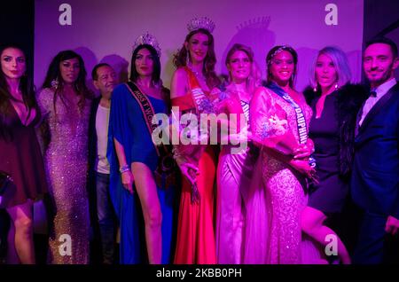 Am Donnerstag, den 14. November 2019, fand in Paris, Frankreich, die Wahl der Miss T France 2019 statt, einem Wettbewerb der Schönheit und Eleganz, der Transgender-Frauen vorbehalten war. (Foto von Estelle Ruiz/NurPhoto) Stockfoto