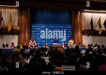 Stacey Abrams, ehemaliger demokratischer Führer des Georgia House, spricht am Freitag, den 15. November 2019, mit den Teilnehmern des National Press Club Headliners Lunch in Washington, D.C.. (Foto von Cheriss May/NurPhoto) Stockfoto