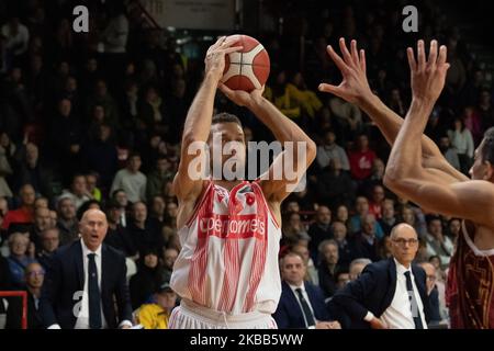 21 Ferrero Giancarlo von Openjobmetis in Aktion während der Italien Lega Korb der Serie A , Openjobmetis Varese - Reyer Venezia am 17. November 2019 in Varese Palasport Enerxenia Arena (Foto von Fabio Averna/NurPhoto) Stockfoto