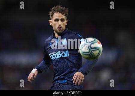 Adnan Januzaj von Real Sociedad in Aktion während des Liga-Spiels zwischen Real Sociedad und CD Leganes im Estadio Anoeta am 10. November 2019 in San Sebastian, Spanien. (Foto von Jose Breton/Pics Action/NurPhoto) Stockfoto