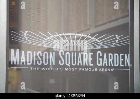 Madison Square Garden MSG, eine Mehrzweck-Sport- und Konzertarena über der Metro Penn/Pennsylvania Station im Chelsea-Viertel von Manhattan zwischen 7. und 8. Avenue, New York City NYC in den Vereinigten Staaten. Heute ist es die Heimat der New York Rangers der National Hockey League - NHL und der New York Knicks der National Basketball Association - NBA (Foto von Nicolas Economou/NurPhoto) Stockfoto