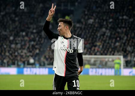 Paulo Dybala von Juventus beim UEFA Champions League-Spiel der Gruppe D zwischen Juventus und Atletico Madrid am 26. November 2019 in Turin, Italien. (Foto von Giuseppe Cottini/NurPhoto) Stockfoto