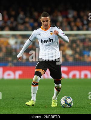 Rodrigo Moreno aus Valencia beim UEFA Champions League-Spiel der Gruppe H zwischen Valencia und Chelsea im Mestalla-Stadion am 27. November 2019 in Valencia, Spanien (Foto: Maria Jose Segovia/NurPhoto) Stockfoto