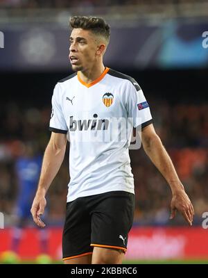 Gabriel Paulista aus Valencia beim UEFA Champions League-Spiel der Gruppe H zwischen Valencia und Chelsea im Mestalla-Stadion am 27. November 2019 in Valencia, Spanien (Foto: Maria Jose Segovia/NurPhoto) Stockfoto