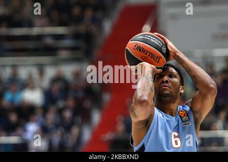 Andrew Albicy von Zenit St. Petersburg während des EuroLeague-Basketballspiels zwischen Zenit St. Petersburg und Real Madrid am 29. November 2019 in der Sibur Arena in Sankt Petersburg, Russland. (Foto von Igor Russak/NurPhoto) Stockfoto