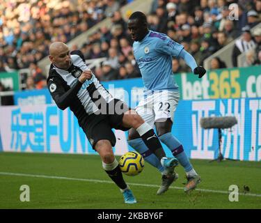 Während des Premier League-Spiels zwischen Newcastle United und Manchester City im St. James's Park, Newcastle am Samstag, den 30.. November 2019. (Foto von Mark Fletcher/MI News/NurPhoto) Stockfoto