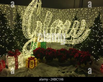 Christmas Glow Festival in Toronto, Ontario, Kanada, am 30. November 2019. Christmas Glow ist Ontarios größtes Weihnachtsfest für Familien, bei dem bis zu 100.000 Besucher unter dem Funkeln von einer halben Million Lichtern lachen und spielen werden. (Foto von Creative Touch Imaging Ltd./NurPhoto) Stockfoto