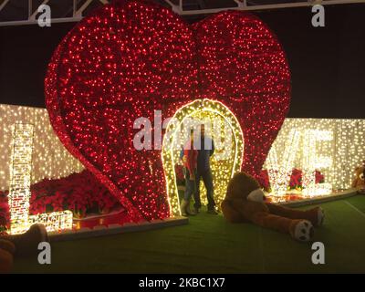 Christmas Glow Festival in Toronto, Ontario, Kanada, am 30. November 2019. Christmas Glow ist Ontarios größtes Weihnachtsfest für Familien, bei dem bis zu 100.000 Besucher unter dem Funkeln von einer halben Million Lichtern lachen und spielen werden. (Foto von Creative Touch Imaging Ltd./NurPhoto) Stockfoto