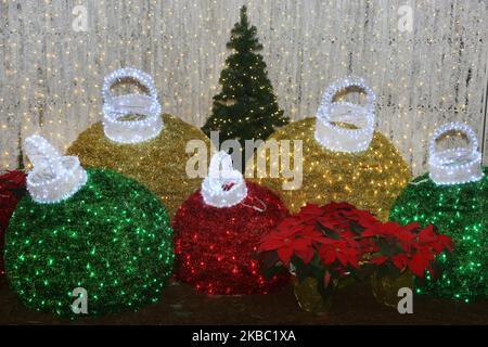 Christmas Glow Festival in Toronto, Ontario, Kanada, am 30. November 2019. Christmas Glow ist Ontarios größtes Weihnachtsfest für Familien, bei dem bis zu 100.000 Besucher unter dem Funkeln von einer halben Million Lichtern lachen und spielen werden. (Foto von Creative Touch Imaging Ltd./NurPhoto) Stockfoto