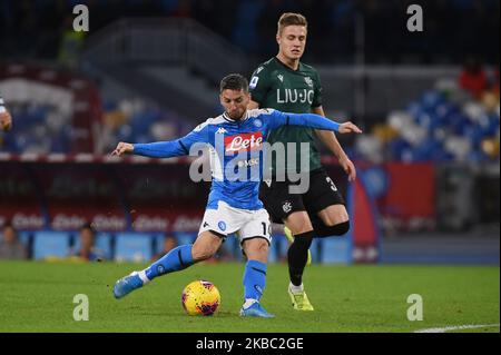 Dries Mertens von SSC Napoli während der Serie Ein Spiel zwischen SSC Napoli und FC Bologna im Stadio San Paolo Neapel Italien am 1. Dezember 2019. (Foto von Franco Romano/NurPhoto) Stockfoto