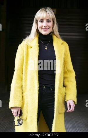 Natalia de Molina besucht am 02. Dezember 2019 in Madrid, Spanien, einen Vortrag von 34. Goya-Kandidaten an der Academia de Cine. (Foto von Oscar Gonzalez/NurPhoto) Stockfoto